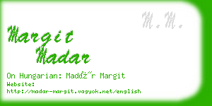 margit madar business card